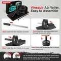 VINSGUIR Ab Roller Wheel, Abs & Core Workout Equipment for Home Gym with Knee Pad Accessories, Abdominal Wheel for Full-Body Strength Training