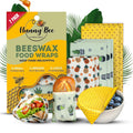 Trifecta Living Co. Versatile Beeswax Wraps,Set of 7-Fresh Food Keeper, Durable & Easily Cleaned, Sustainable Step towards a Zero-Waste Kitchen,