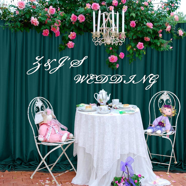 MEETSKY Hunter Green Backdrop Curtains for Parties Wedding Curtains Rod Pocket Green Photo Curtains Backdrop Sliding Drapes Backdrop Curtains for
