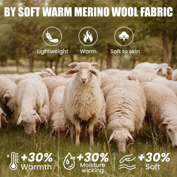 WANDER Gloves for Men Womens Lightweight Merino Wool Touchscreen Thermal Knit Running Winter Glove Liners
