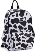 Zodaca Cow Print Mini Backpack for Women, and Girls, Small Shoulder Bag for School, Travel, Day Trips, Concerts, and Festivals, Cow Mini Backpack
