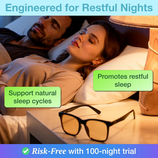 XL Orange Blue Light Blocking Glasses for Better Sleep - 99.5% Premium Acetate Computer Migraine Glasses for Men - Amber Tint Gaming Glasses - TV