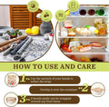 Moukeren 3 Rolls Beeswax Wraps for Food Assorted Organic Cotton Reusable Beeswax Food Wrap Sustainable Wax Paper Wrappers Plastic Silicone Free