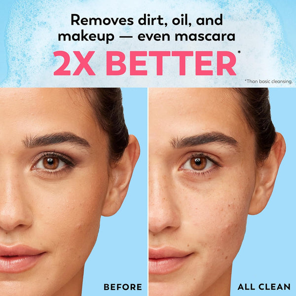 Olay Daily Facials, Daily Clean Makeup Removing Facial Cleansing Wipes, 5-In-1 Water Activated Cloths, Exfoliates, Tones and Hydrates Skin, 66 Count