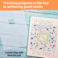 Habit Tracker Stencils - X6 Habit Stencils, Circle Trackers, Monthly Tracking, Gratitude - Get Healthy, Achieve Goals with Journaling Supplies to