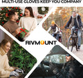Rivmount Lightweight Winter Running Gloves, Touch Screen & Anti-Slip Warm Thermal Glove Liners, Cool Weather Driving Cycling Hiking Biking Walking