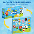 JOYIN 12 Wooden Magnet Creativity Arts & Crafts Painting Kit for Kids, Decorate Your Own Painting Gift for Halloween Crafts, Birthday Parties and