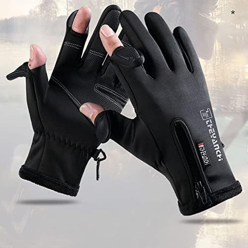 Women'S Men'S Winter Gloves, Cold Weather Warm Gloves,Running,Hiking,Fishing,Hunting,Finger Touch Screen Gloves