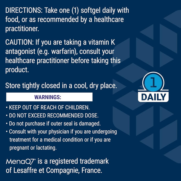 Life Extension Super K, Vitamin K1, Vitamin K2 Mk-7, Vitamin K2 Mk-4, Vitamin C, Bone/Heart/Arterial Health, 3-Month Supply, Gluten-Free, 1 Daily,
