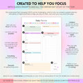 ADHD Daily Planner for Neurodivergent Adults - Productivity Daily Planner & Task Management to Stay Organized and Focused (Rainbow)