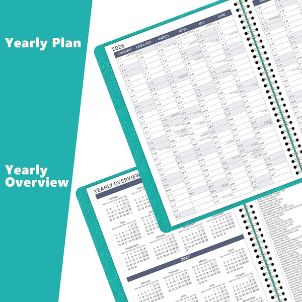 2025-2026 Weekly Appointment Book & Planner - Large 2025-2026 Daily Hourly Planner, JUL 2025 - JUN 2026, 8.5" X 11", Appointment Book with
