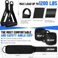 Heavy Exercise Bands Resistance Bands for Working Out, 300Lbs/360Lbs Fitness Workout Bands with Handles, Door Anchor, Leg Ankle Straps, Home Gym