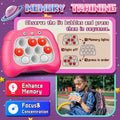 Quick Push Game?Pop Game Fidget Toys, Fast Push Bubble Game, Handheld Puzzle Game Sensory Toys ?Light up Push Pop Game for Kids 3-12 Girls and
