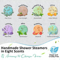 Shower Steamers Aromatherapy, 6 Pack Shower Bombs & 6 Pack Body Wash, Birthday Gifts for Women Men Wife with Essential Oils, Teacher Appreciation