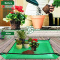 Repotting Mat for Indoor Plant Transplanting and Mess Control 27"X 27" Thickened Waterproof Potting Tray Foldable Succulent Potting Mat Portable