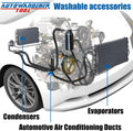 AC Flush Kit Air Conditioner System Flush Canister Gun Set for Clean A/C Line Flush R134A R410A R404A