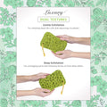 Spongentle Deep Cleansing Dual Texture Body Loofah Sponge, Vacuum Sealed, for Bath and Shower, for Gentle and Deep Exfoliation, Generous and Rich