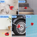 4 Pcs Spin Mop Heads Replacements & 1 Base Set for Ocedar Rinseclean 2-Tank System,Machine Washable Chenille Mop Replacement,Easy Cleaning for