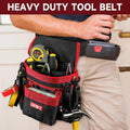 Tool Belt,Magnetic Tool Pouch,14-Pockets Tool Belts for Men,Detachable & Adjustable Tool Pouch Belt for Electrician,Carpenter,Construction,Work
