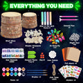 Arts and Crafts for Kids Ages 8-12, Glow in the Dark Wooden Painting Kits, Art & Craft Set Birthday Gift for Boys Girls Ages 6 7 8 9 10 11 12