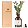 WEALD TRIBE Flower Reed Diffuser Set Eucalyptus & Lavender Scent for Bathroom Accessories Shelf Decor & Air Fresheners, Sticks Defusers with 4.0