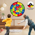 Large Dart Board for Kids, Kids Double-Sided Dart Board with Sticky Balls and Darts, Indoor/Outdoor Sport Fun Party Play Game Toys, Gifts for 3 4