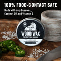 WALRUS OIL - Wood Wax, 3 Oz Can, FDA Food-Safe, Cutting Board Wax and Board Cream