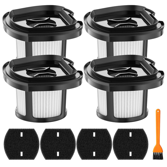 4 Pack 2284W Vacuum Replacement Filter for Bissell Pet Hair Eraser Filter Hand Vacuum 2284W 2390 2389 2390A, Compare to 
