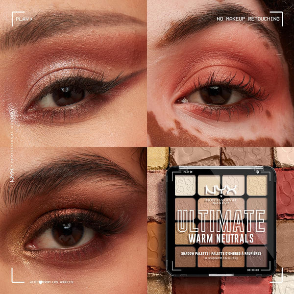 NYX PROFESSIONAL MAKEUP Ultimate Shadow Palette, Eyeshadow Palette - Warm Neutrals