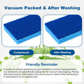 HOMEXCEL Sponges Kitchen 24Pcs, Non-Scratch Scrub Dish Sponges, Safe on Non-Stick Cookware,Dual Sided Cleaning Sponges for