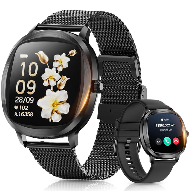 Women'S Smart Bracelet/Smart Watch, 1.72-Inch Display, IP68 Waterproof Sport Bracelet, One-Touch Bluetooth Calling, Fitn