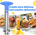 Pineapple Corer, [Upgraded, Reinforced, Thicker Blade] Newness Premium Pineapple Corer Remover, Stainless Steel Pineapple Core Tool for Home &