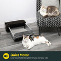 Pet Zone Self Cleaning Automatic Cat Litter Box - Smart Scoop Cat Litter Box with 6 Bags & Carbon Filter for up to Two Cats 6-16 Pounds