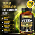 4-In-1 Sleep Aid (120 Caps) W/Apigenin 50Mg, Magnesium Glycinate 200Mg, L Theanine 200Mg & Valerian Root for Sleep Aid 300Mg | Apigenin Supplement