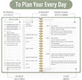 Daily Planner Undated - Simplified to Do List Notebook with Hourly Schedules, Spiral Appointment Organizer, 5.5" X 8.5", Easily Manage Your Tasks