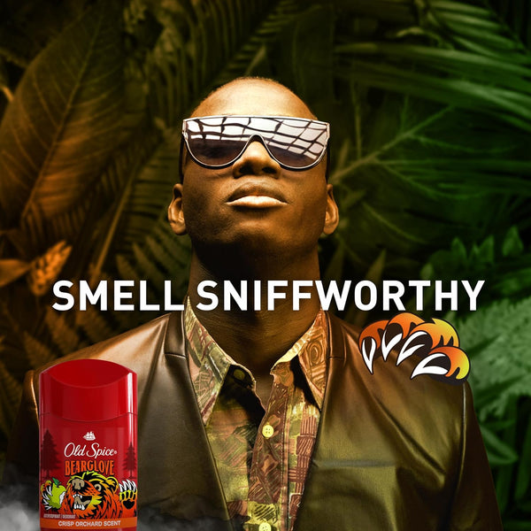 Old Spice Aluminum Free Deodorant for Men, 24/7 Odor Protection, 24/7 Freshness & Lasting Scent, Goes on Clear, Bearglove with Crisp Orchard