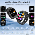 Smart Watch, 2.1" Smart Watches for Men Women(Answer/Make Call),120+ Sport Modes Fitness Tracker with Sleep Heart Rate Monitor, Pedometer, Watches