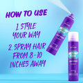 Aussie Instant Freeze Hair Spray for Extreme Hold, Infused with Jojoba Oil & Sea Kelp, Long-Lasting All-Day Hold, Fresh Citrus Scent, Safe for All
