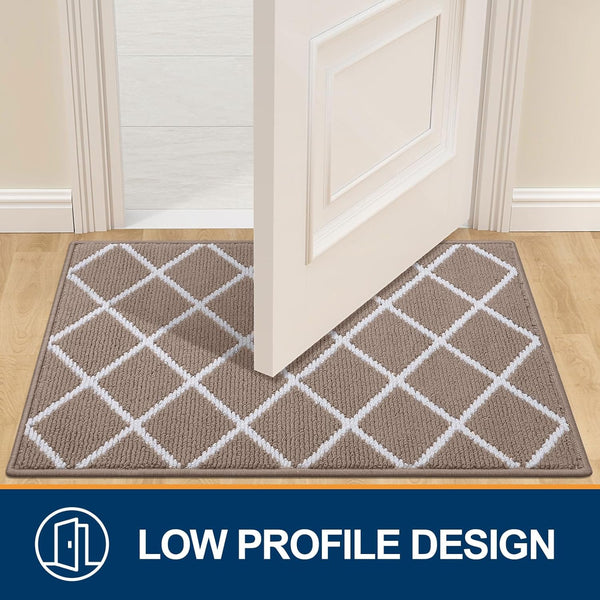 Finchitty Indoor Door Mat, Dirt Resistant and Absorbent, Low-Profile, Non-Slip, Washable inside Floor Mats for Front Door, Back, and Entrance, 32