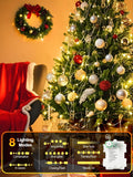 4 Pack 100 LED Fairy Lights Battery Operated with Remote, 33FT Waterproof Twinkle Lights with Timer & 8 Modes, Fairy String Light Outdoor Indoor