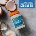 Betterbody Foods Organic Refined Coconut Oil, 28 Fl Oz, All Purpose Oil for Cooking, Baking, Hair and Skin Care