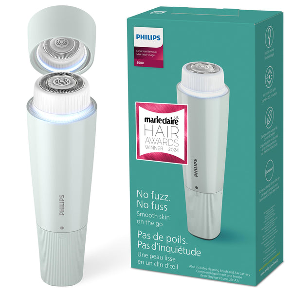 Philips Beauty Series 5000 Electric Shaver and Personal Groomer for Women, Cordless & Compact, Hypoallergenic Head, Gentle & Quick Hair Removal