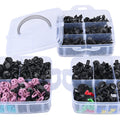 GOOACC 725Pcs Car Push Retainer Clips & Auto Fasteners Assortment -23 Most Popular Sizes Nylon Bumper Fender Rivets with 10 Cable Ties and