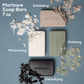 No. 102 Men'S Body Scrub Soap 7Oz (Variety Trio) Best Exfoliating Body Soap Bars for Men, Made with Natural Ingredients, Green Tea Extract,