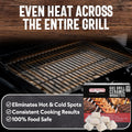 Chef Master 05004CM Ceramic Gas Grill Self Cleaning Briquettes, Replacement for Lava Rocks, Cleaner Cooking, Gas Grill Briquettes for BBQ Grill