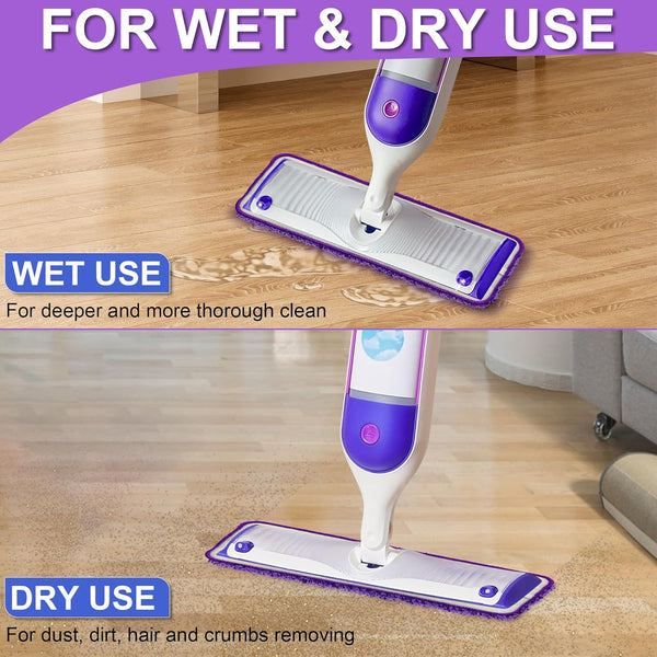 Reusable Mop Pads Compatible with Swiffer Power Mop,Power Mop Pads Refill Pads Washable 15.3 * 5.1 Inch, Microfiber Replacement Pad for