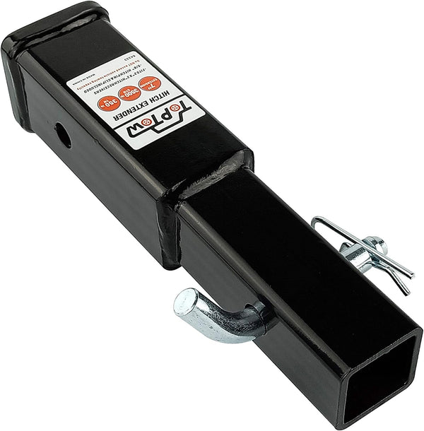 TOPTOW Hitch Extender, Fits for 2 Inch Receiver, 7 Inch Extension Length, with 5/8 Inch Hitch Pin