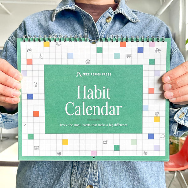 Habit Tracker Calendar & to Do List Planner, Spiral Bound Habit Tracker with Writable Goals, 12 Months Undated, 8"X10â