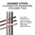 Physicians Formula Shimmer Eyeliner Pencil Set of 3, Black, Dark Brown, Brown, Custom Eye Enhancing Eyeliner Trio, Dermatologist Approved