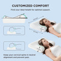 Bedsure Cervical Neck Pillow for Sleeping, Odorless Memory Foam with Cool-Touch Ice Pillowcases, Ergonomic Contour Pain Relief, Dorm Neck Support